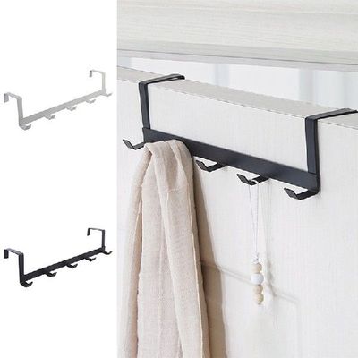 Hooks Over The Door 5 Hooks Home Bathroom Organizer Rack