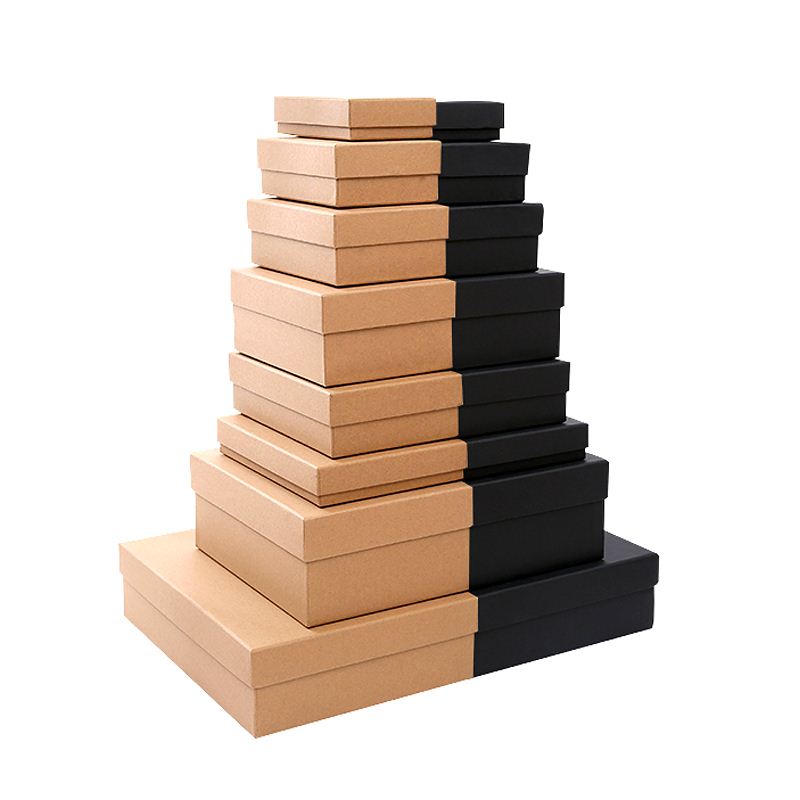 Kraft paper box birthday gift box rectangular packing box