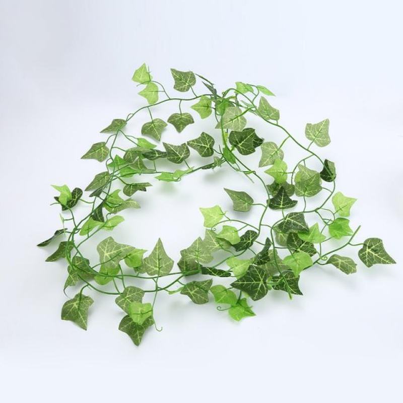 2.1M Artificial Green Plants Realistic Hanging Ivy Leaf Radi