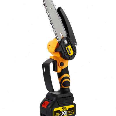 新品新品阿c斯兰充电式电锯家用小型手持单手锯锂电锯锯柴户外电