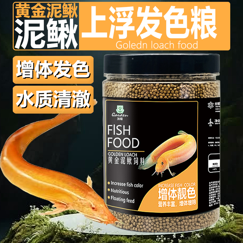 观赏泥鳅小粒饲料黄金泥鳅鱼食