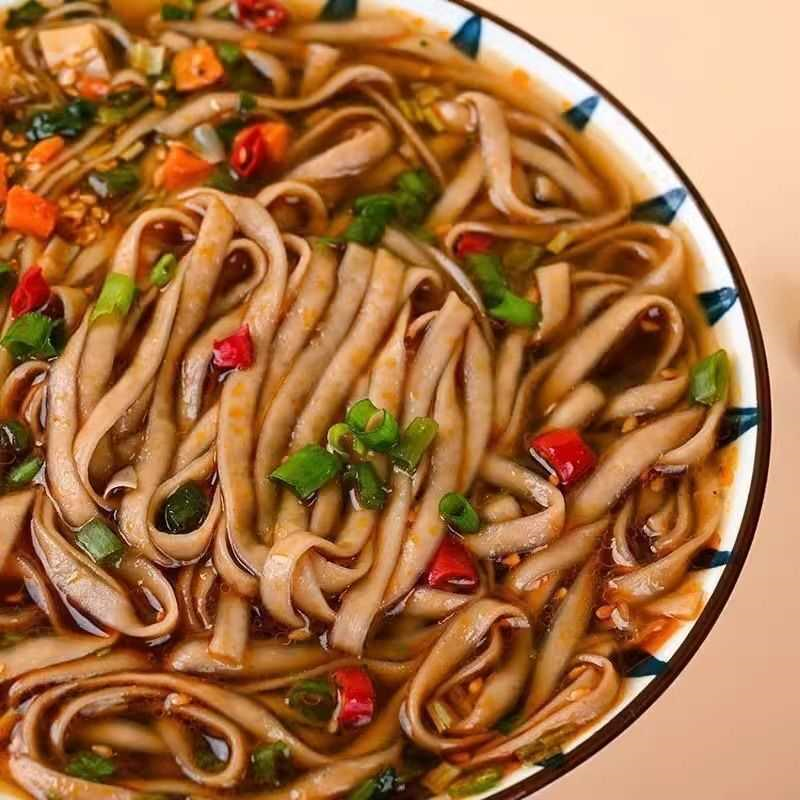 【6桶】健康荞麦杂粮面美味免煮装轻食方便面粗粮代餐冲整杏仁粉