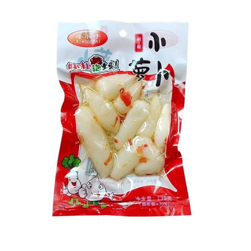 小卜仔130g山椒剁椒味小个酸萝卜酸脆休闲零食一整箱