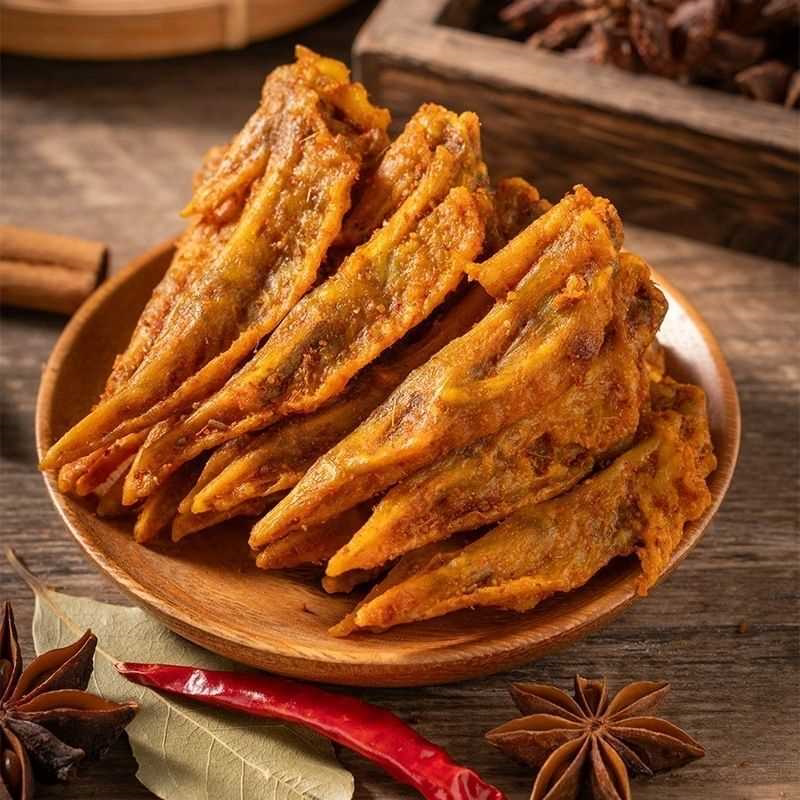 新品椒盐风味风干鸡翅尖开袋即食鸡肉辣条休闲追剧零食解馋小零食