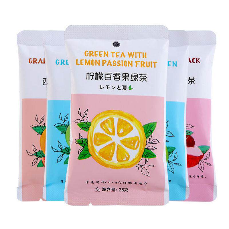 冷泡水果茶网红速溶冲饮果味茶柠檬西柚青梅荔枝味固体饮料果汁粉