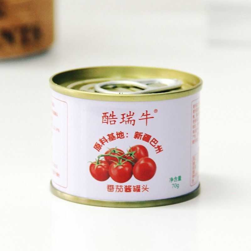 番茄酱罐头70g罐装小包装炒菜做汤小铁罐家用调味品便携装