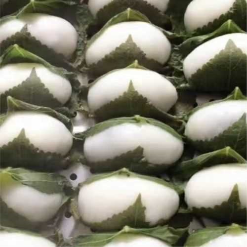 东北小吃苏耗子粘豆包苏子叶粘豆包红小豆馅苏子叶豆包小吃包邮