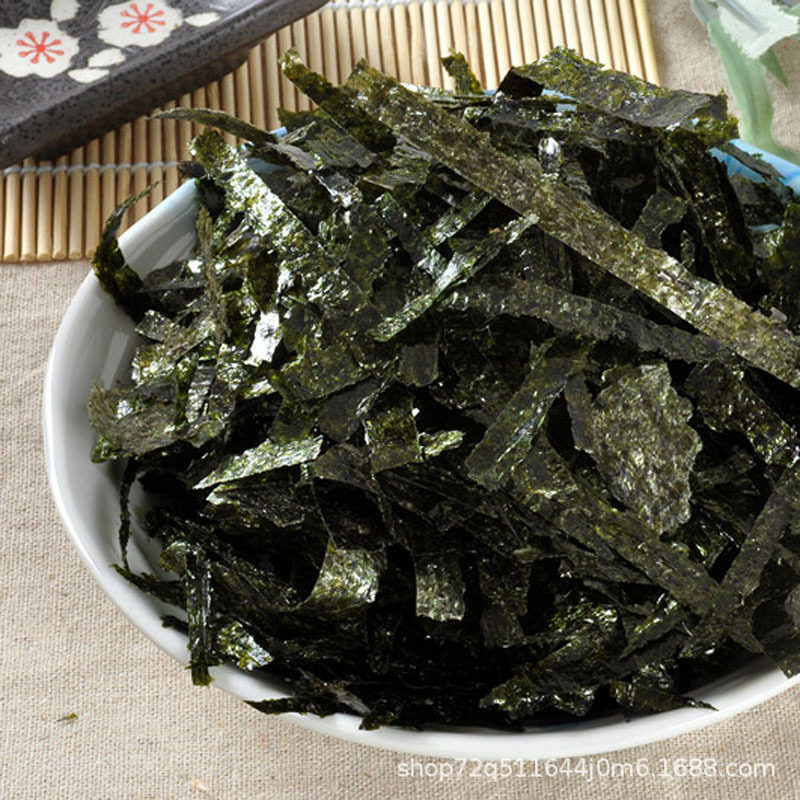 时光散装碎海苔 切丝条3毫米拌饭多味即食零嘴烧汤做丸子辅料食材