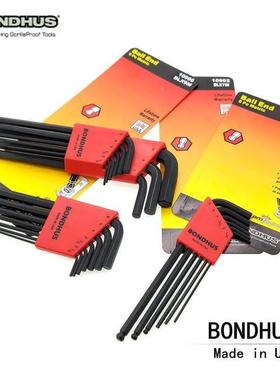 美国进口波顿球头内六角扳手套装 黑色六角匙10992 10999 16599