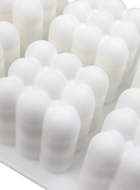 6 Cavity Large Bubble Ball Silicone Candle Mold 3D Cube Choc