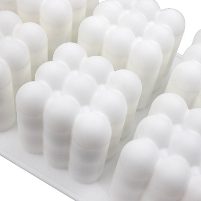 6 Cavity Large Bubble Ball Silicone Candle Mold 3D Cube Choc