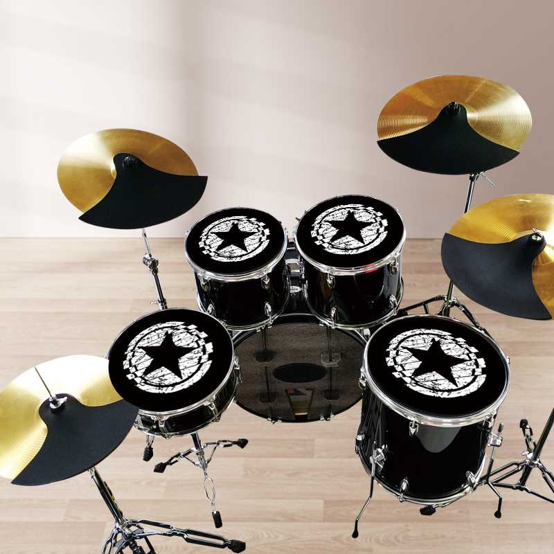 厂家架子鼓消音垫静音垫橡胶鼓垫五鼓三镲四嚓七鼓隔音垫套装