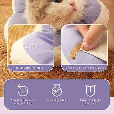 极速Cute Soft Flowers Pet Neck Collar Adjustables Soft Anti