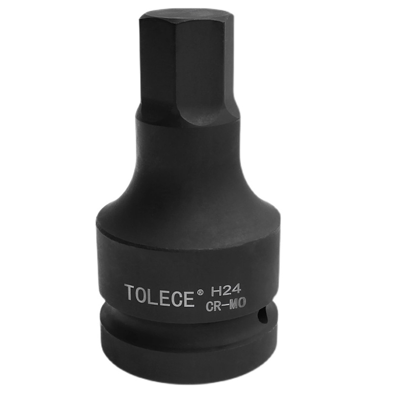 。1寸进口加长气动批头六角旋具套筒H14-50mm 电动起子大风炮套筒