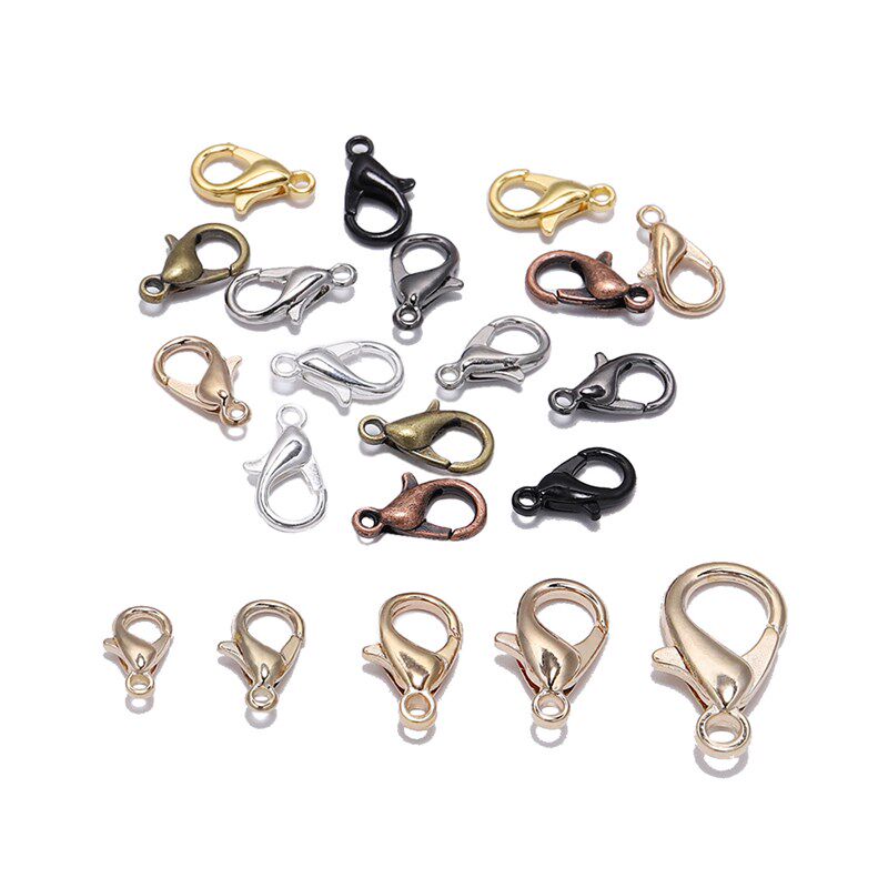 50pcs/lot  Jewelry Findings Alloy  Lobster Clasp Hooks For J