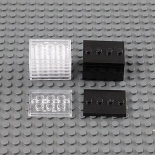 Building 极速City Plate Black 3X4 Accessory Figures Blocks