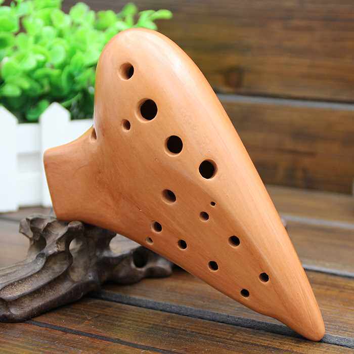 新品【衔接流畅】双管陶笛AC调复管中音C调手工红陶12孔升级多管