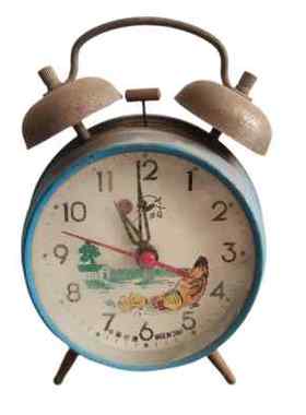 民俗老物件民国老钟表小闹钟收藏座钟杂项老东西旧货古董怀旧摆件