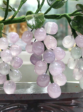 天然玉石福禄风水葡萄盆栽挂件摆件招财聚财多子多福客厅酒柜装饰