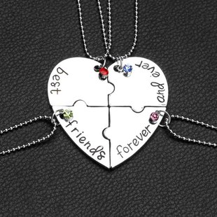 sister jigsaw souvenirs graduation necklace friendship Good