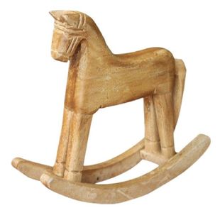 Style Animal Wood Horse Decoration Rocking Vintage