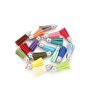 Leather Tassels Fringe 20pcs Strap 38mm Keychain Jewelry lot