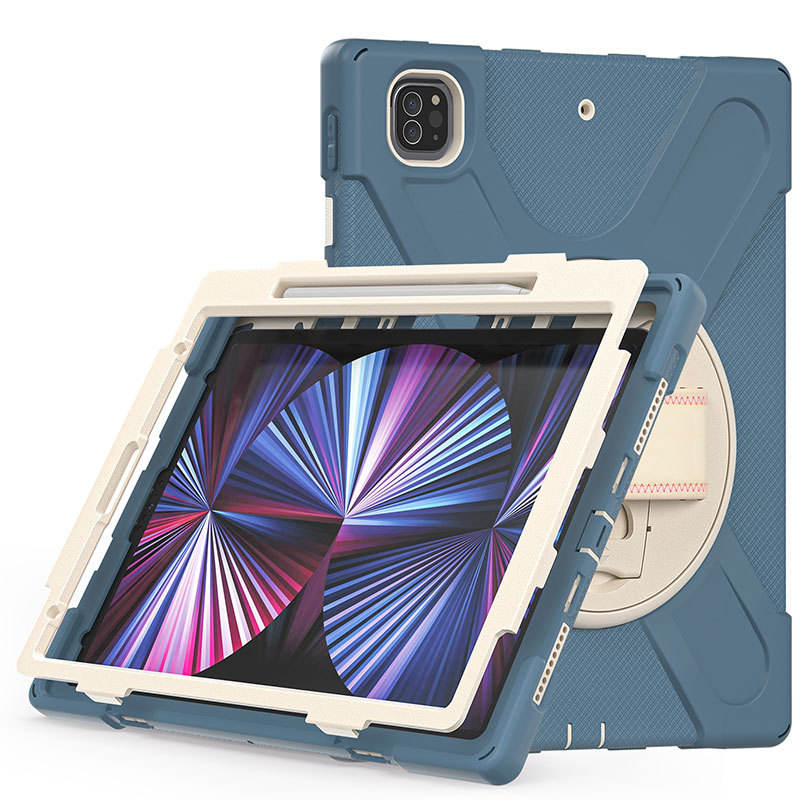 厂家2021款iPad Pro129英寸保护套第五代A2378矽胶套横竖支撑防摔