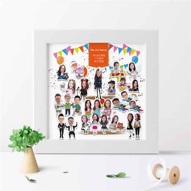 新定制礼物毕业送老师新年会同事离职纪念品摆件相框幼儿园创意照