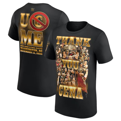 THANK YOU MEN'S JOHN CENA GOLD T-SHIRT谢谢您塞纳纪念T恤2025