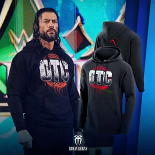 MEN'S BLACK ROMAM REIGNS OTC HOODIE 罗曼雷恩斯连帽卫衣男女潮