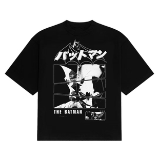 BATMAN T-SHIRT 蝙蝠侠美式卡通动漫T恤男休闲宽松2026夏新款青春