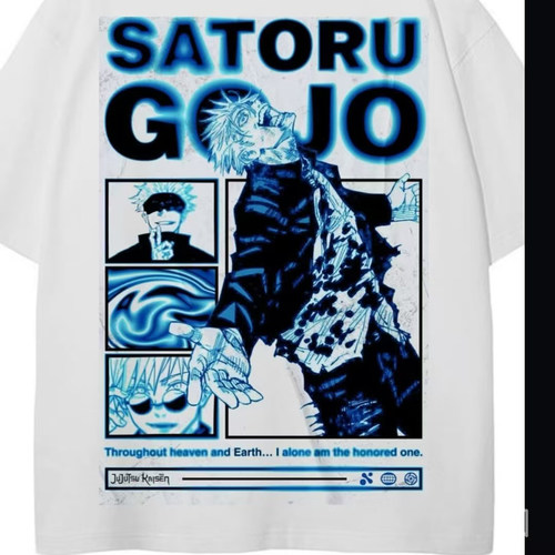 Gojo Satoru t-shirt 五条悟咒术回战日系卡通动漫短袖T恤男2026