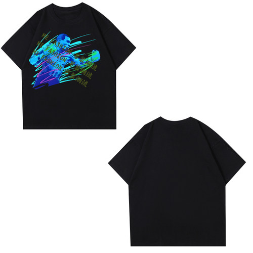 MIKE TYSON拳王迈克泰森短袖T恤男上衣宽松圆领2025春夏百搭休闲