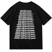 WILL 8个颜色可选2026 YEAR SHIRT字母T恤男女2026新款 潮