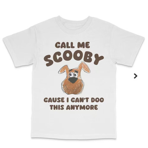 scooby t-shirt 狗美式休闲宽松字母短袖T恤男女2026年新款夏百搭