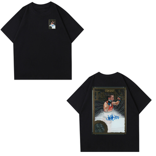 24-25张伟丽明星卡短袖T恤男女UFC格斗宽松休闲2025年新款潮人物