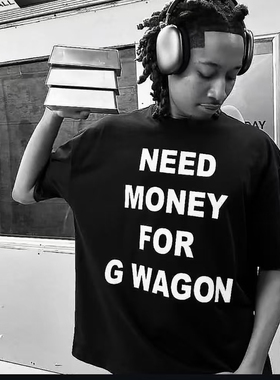 need money for g wagon t-shirt需要钱买大G美式休闲短袖T恤男潮