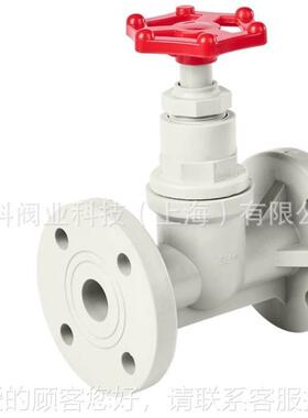 朗科阀业PH法兰26021P截止阀水塑料防腐耐酸碱污PPH截止阀DN10蚀0