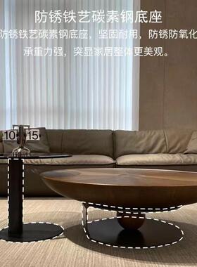 意极简圆形飞碟几MDO小户型现代简约客茶厅用家轻奢高级感20式24