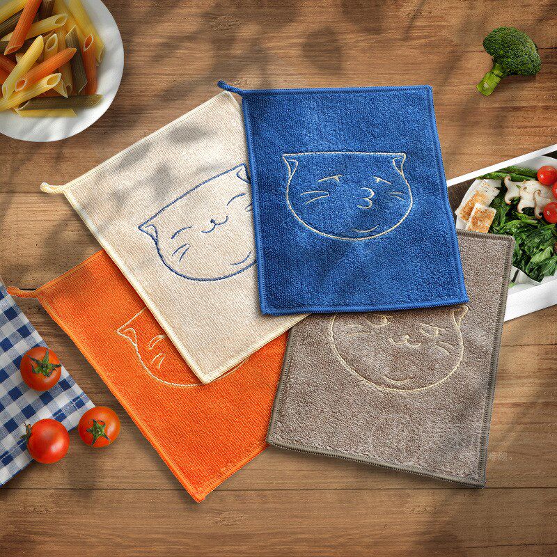 速发竹纤维不水沾油洗碗布清洁抹布家用厨房专用吸易去油洗碗巾易