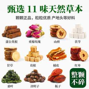 蒲公英夏枯草茶甘草玫瑰花茶葛根桑叶栀子红枣养生茶花茶茶包