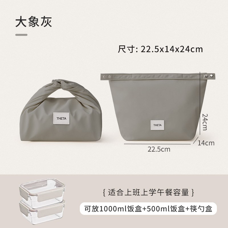 速发饭盒袋手提便当包防水保袋袋新款上班族学生加温饭盒手提厚子