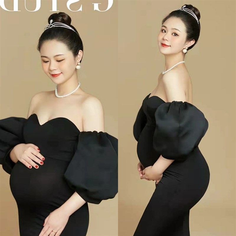 速发新款时尚孕妇拍照服装服饰韩版摄影服影妈孕相照楼艺术照外景