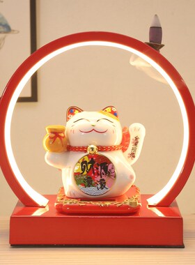 速发太摆自动招手摇可招财猫车载能件创意家居开业礼品手爱装饰品