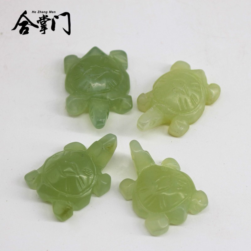 速发随葬岫玉龟龟玉石乌富安平贵祭祀下葬盒摆件墓地殡葬用品