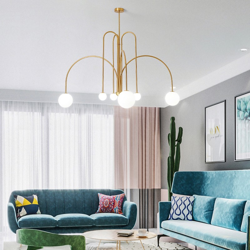 速发后客厅吊灯极店师条餐厅吊灯个性设计线创意服装简灯