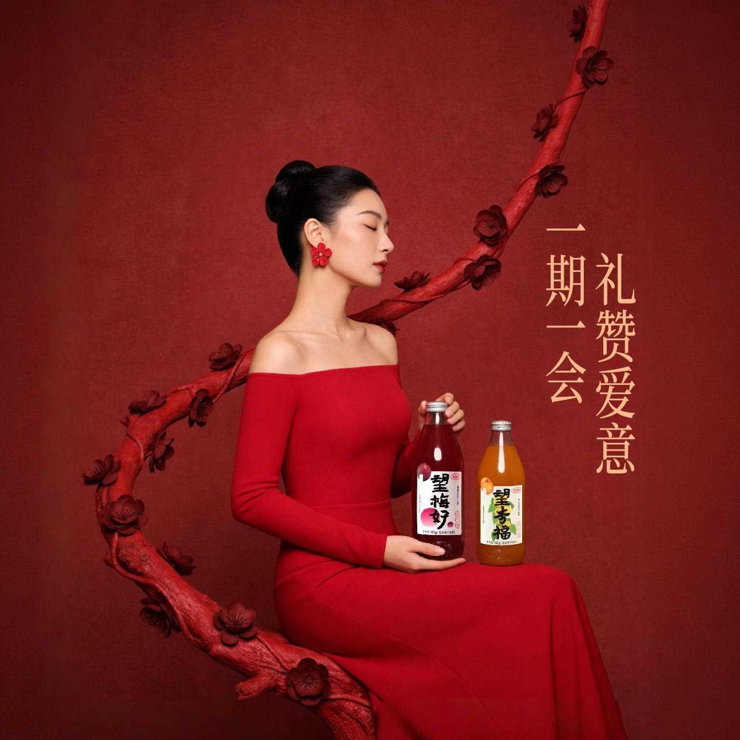 新疆包邮好望水望幸福望美好杨梅杏仁气泡复合果汁饮料碳酸汽水饮图片