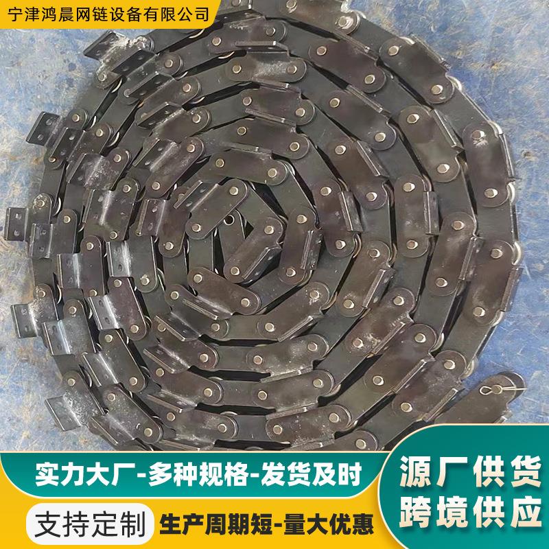 不锈钢链条非标工业车间机械传送链条大节距滚珠链条带耳弯板链条