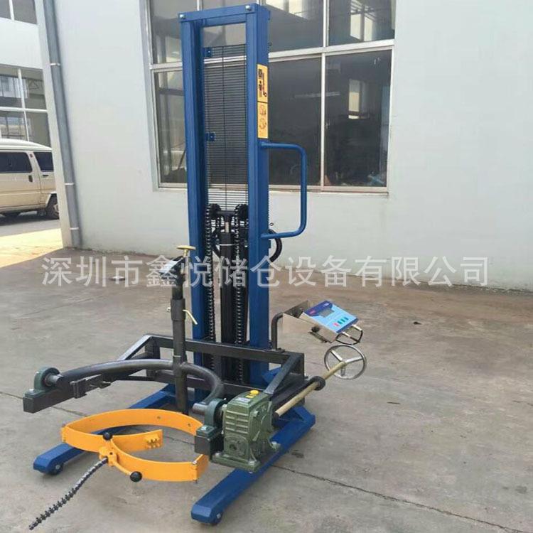 脚踏式油桶车电子称油桶翻转搬运车油桶堆车油桶推桶车