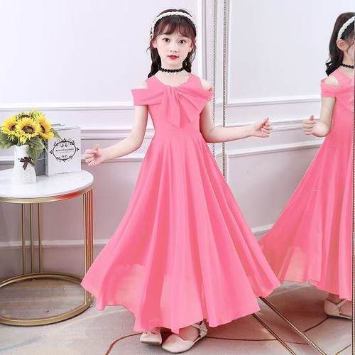 女童夏装连衣裙2025新款雪纺